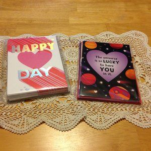 Hallmark Valentine's Day Cards, 18 new cards with envelopes